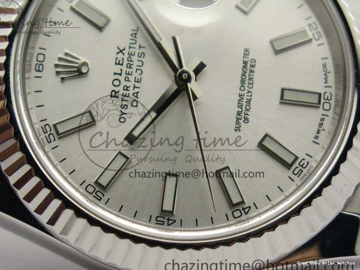 Good Copy Rolex Watches 1:1 DateJust Bracelet Silver MoistureWicking Stick Edition On Jubilee Markers Best 228238 A Dial 3511 SS Noob 1230